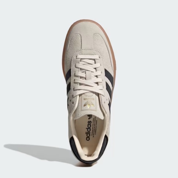 Adidas Sambae Wonder White / Core Black / Gum. Size 7 Women’s Brand New in Box - Picture 2 of 8